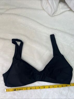 aerie Black Scoop Bikini Top